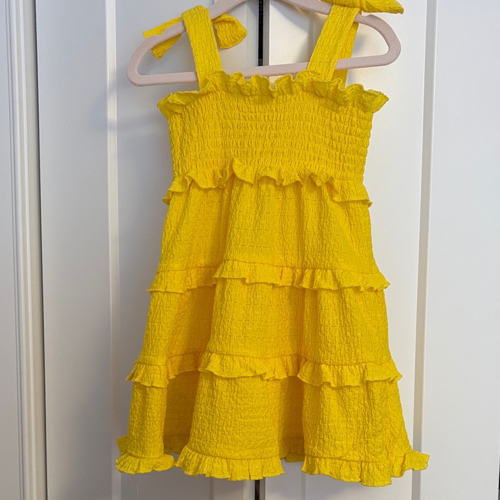 Mayoral Sunny Yellow Ruffle Dress